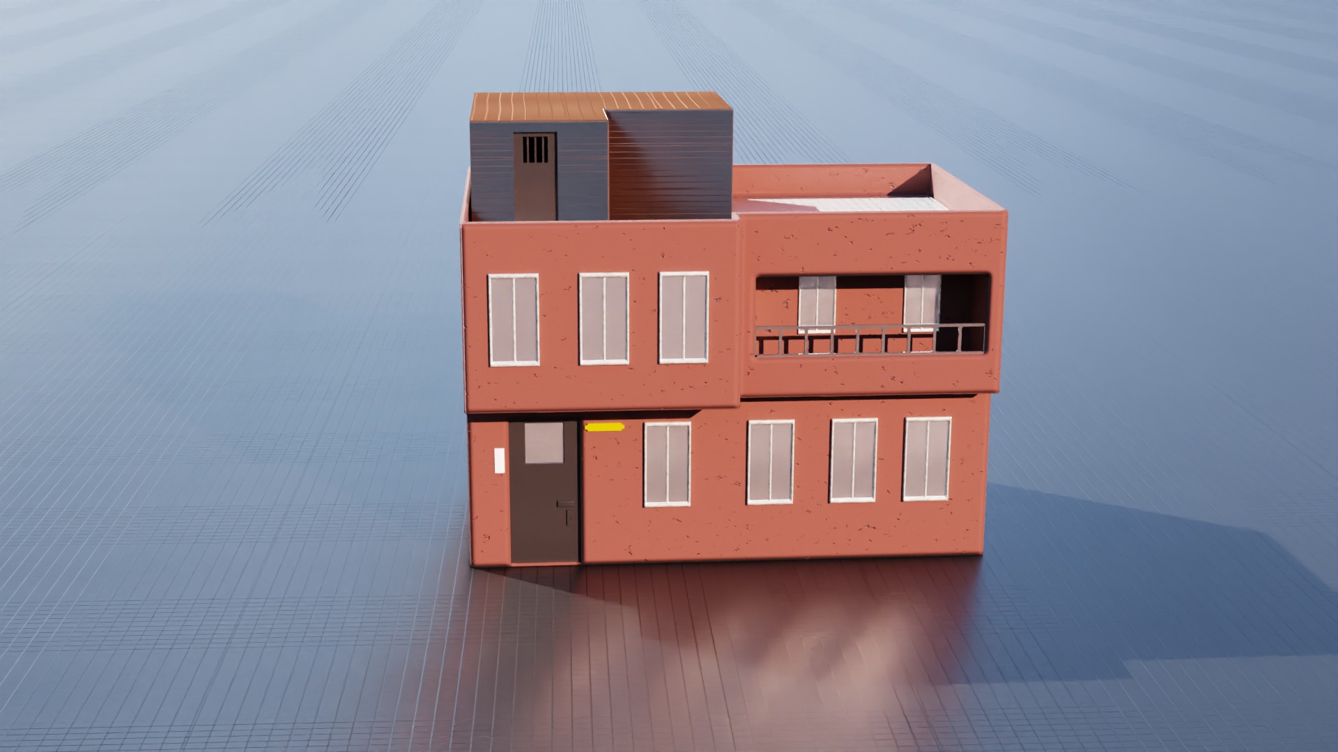 house 1 2 1 free Free low-poly 3D model_12