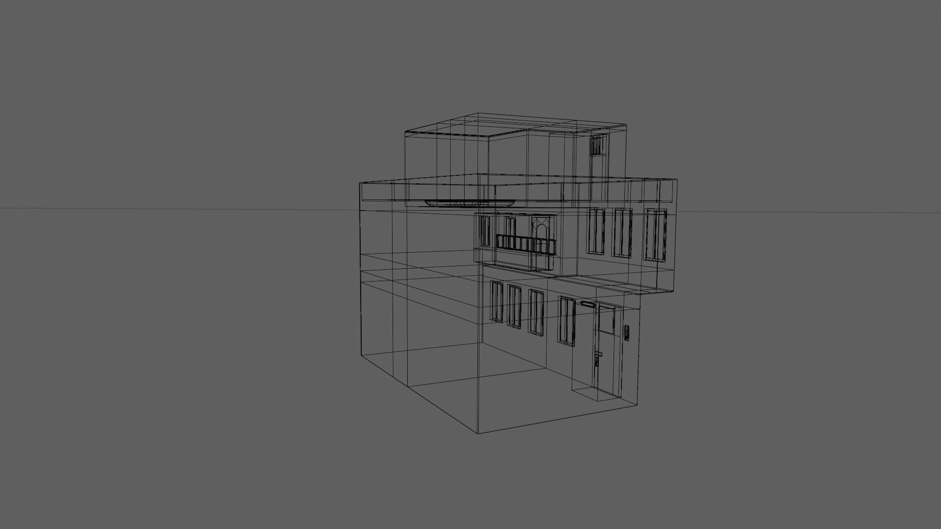 house 1 2 1 free Free low-poly 3D model_28
