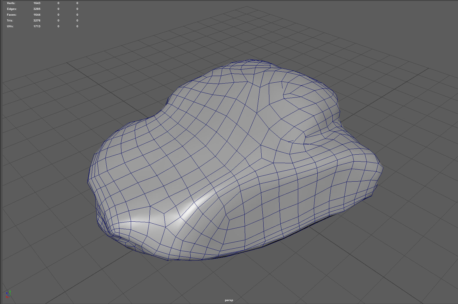 Realistic Gray Rock Model 2 Low-poly 3D model_7
