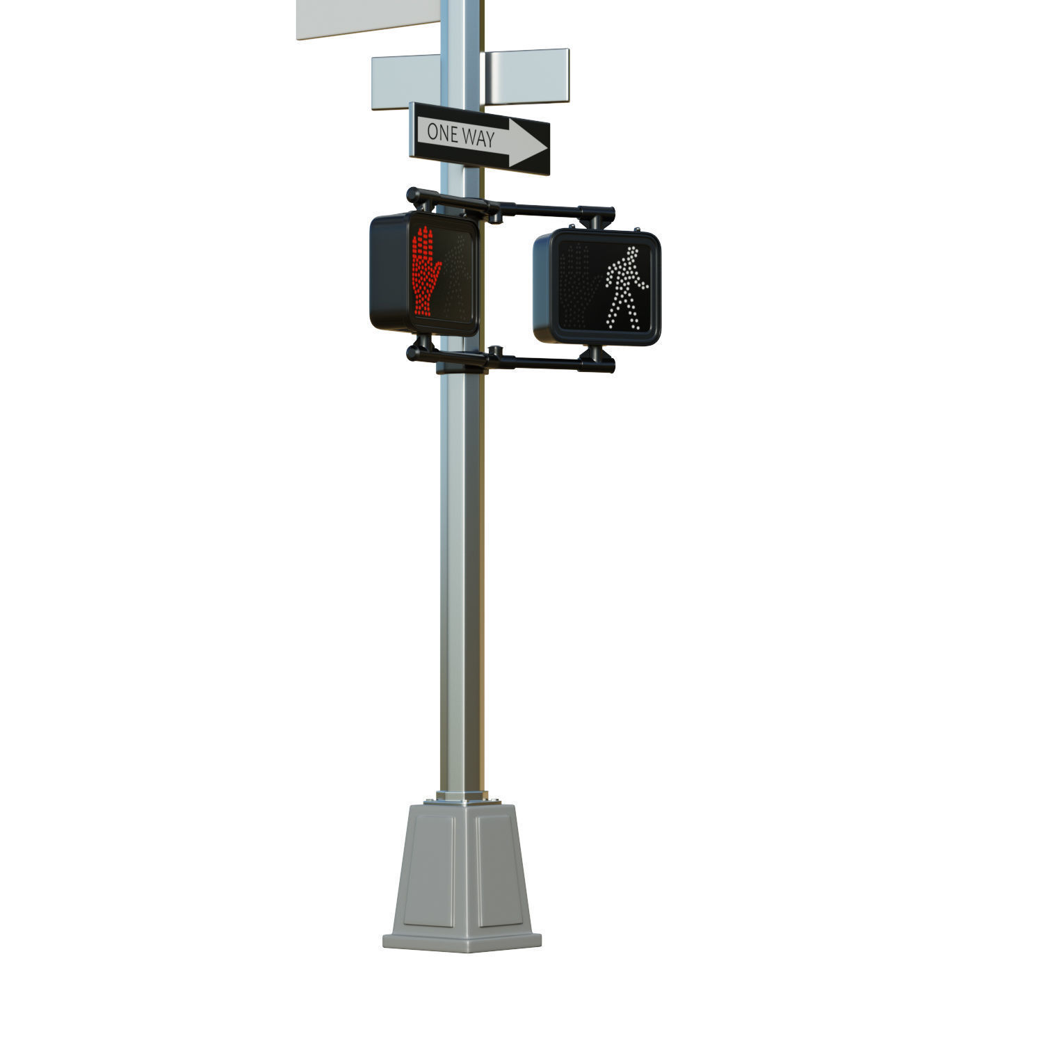 Traffic Light 07 Low-poly 3D model_4