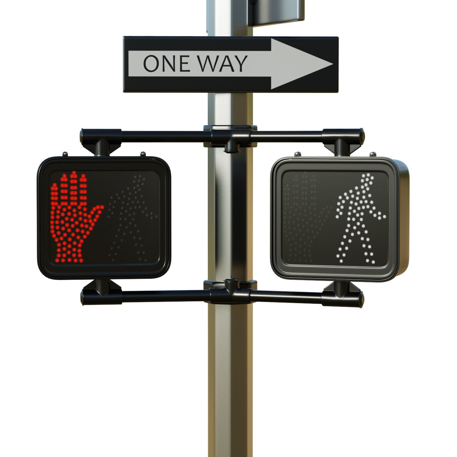 Traffic Light 07 Low-poly 3D model_14