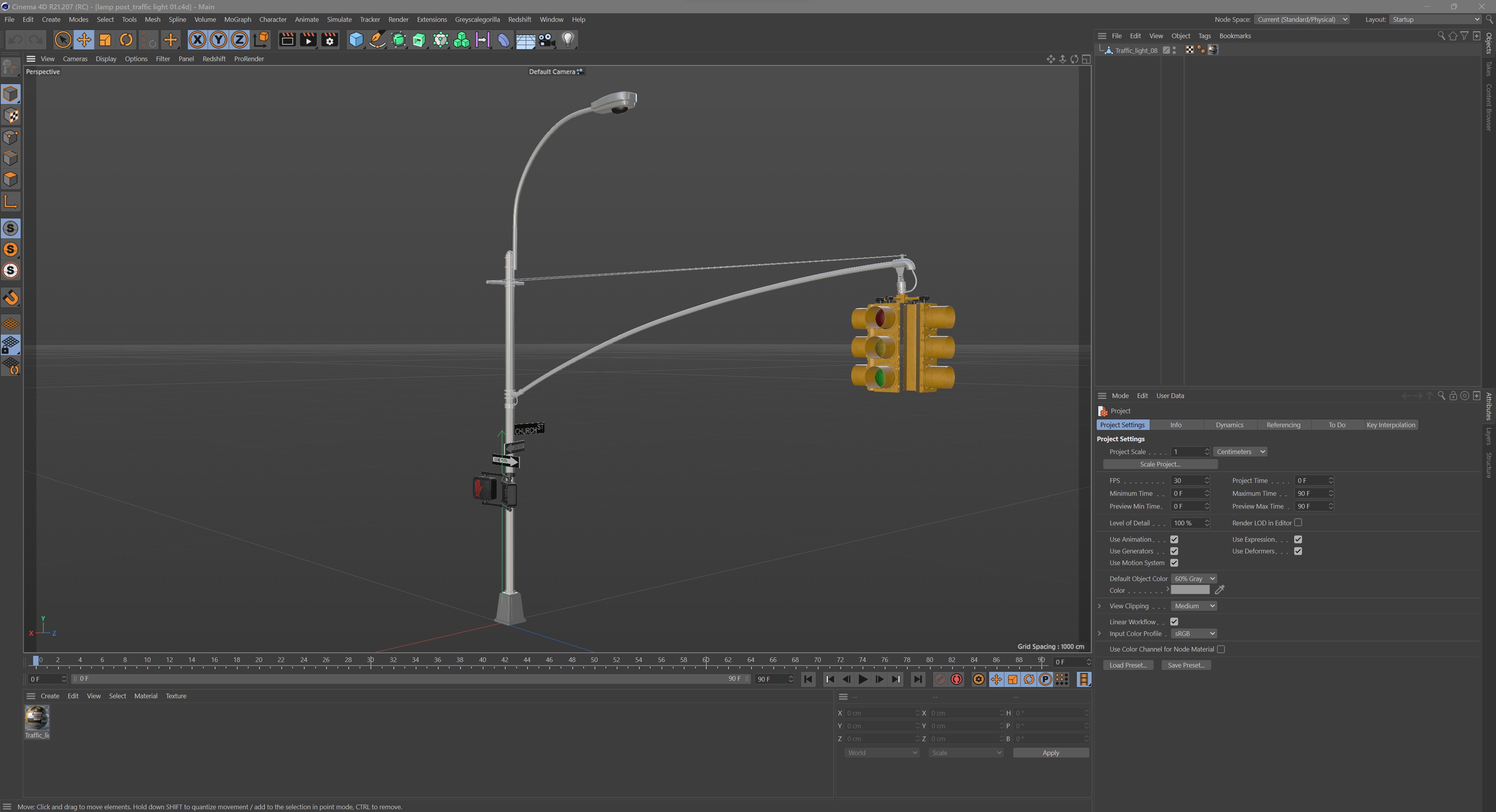 Traffic Light 07 Low-poly 3D model_18