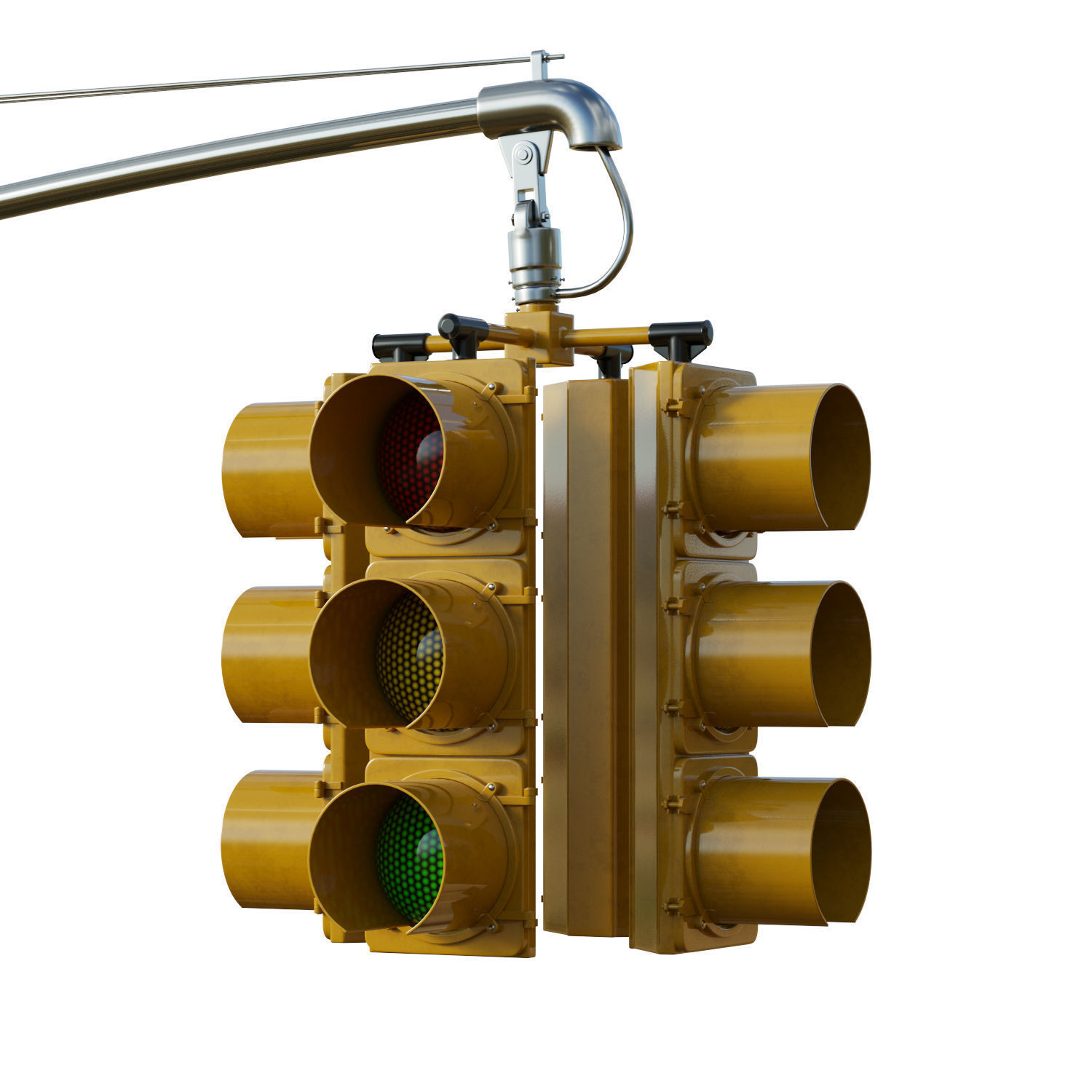 Traffic Light 07 Low-poly 3D model_15