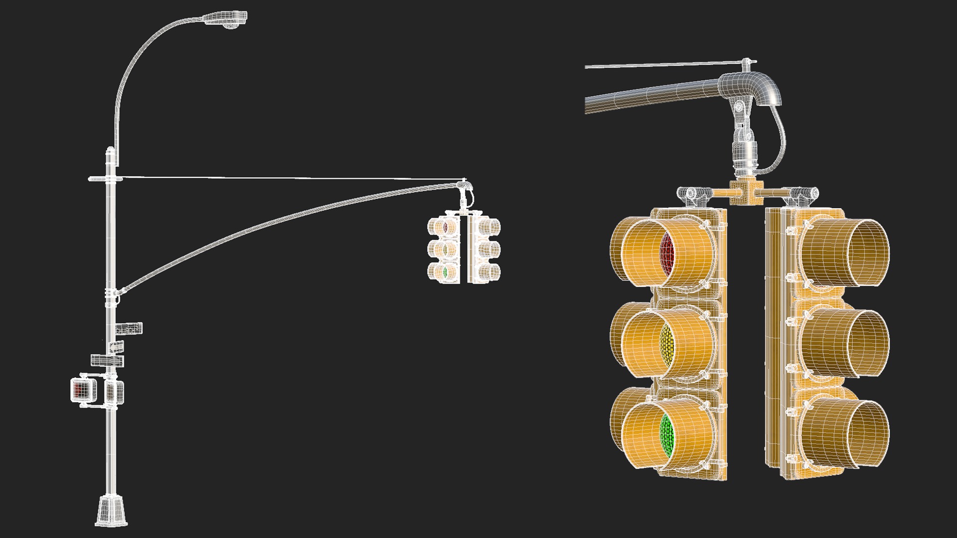 Traffic Light 07 Low-poly 3D model_19