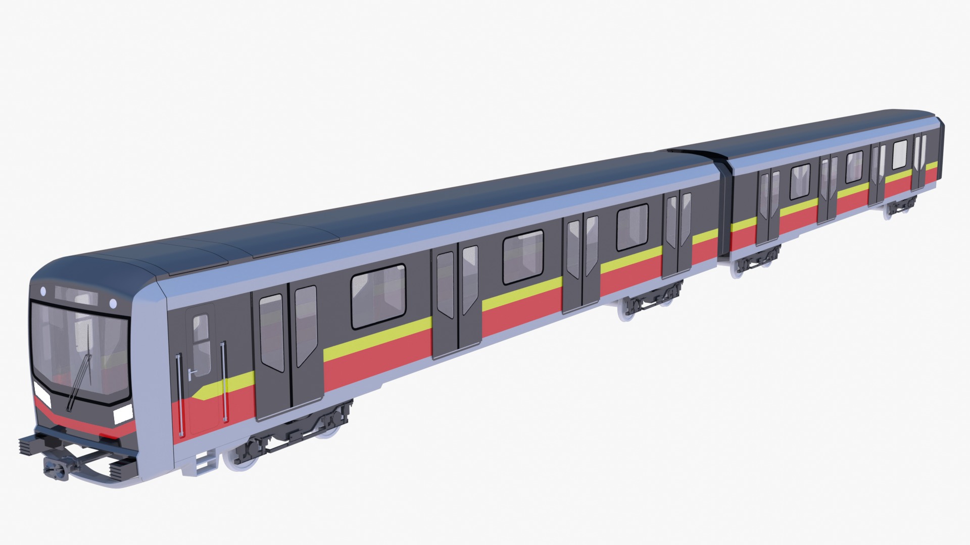 European metro trains 3D Model Collection_13
