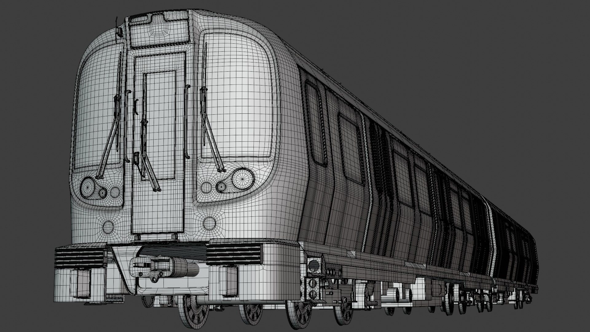 European metro trains 3D Model Collection_7