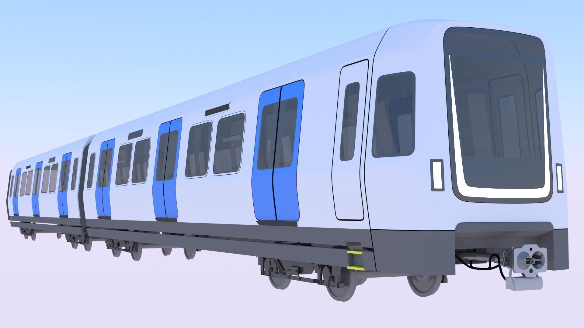 European metro trains 3D Model Collection_4