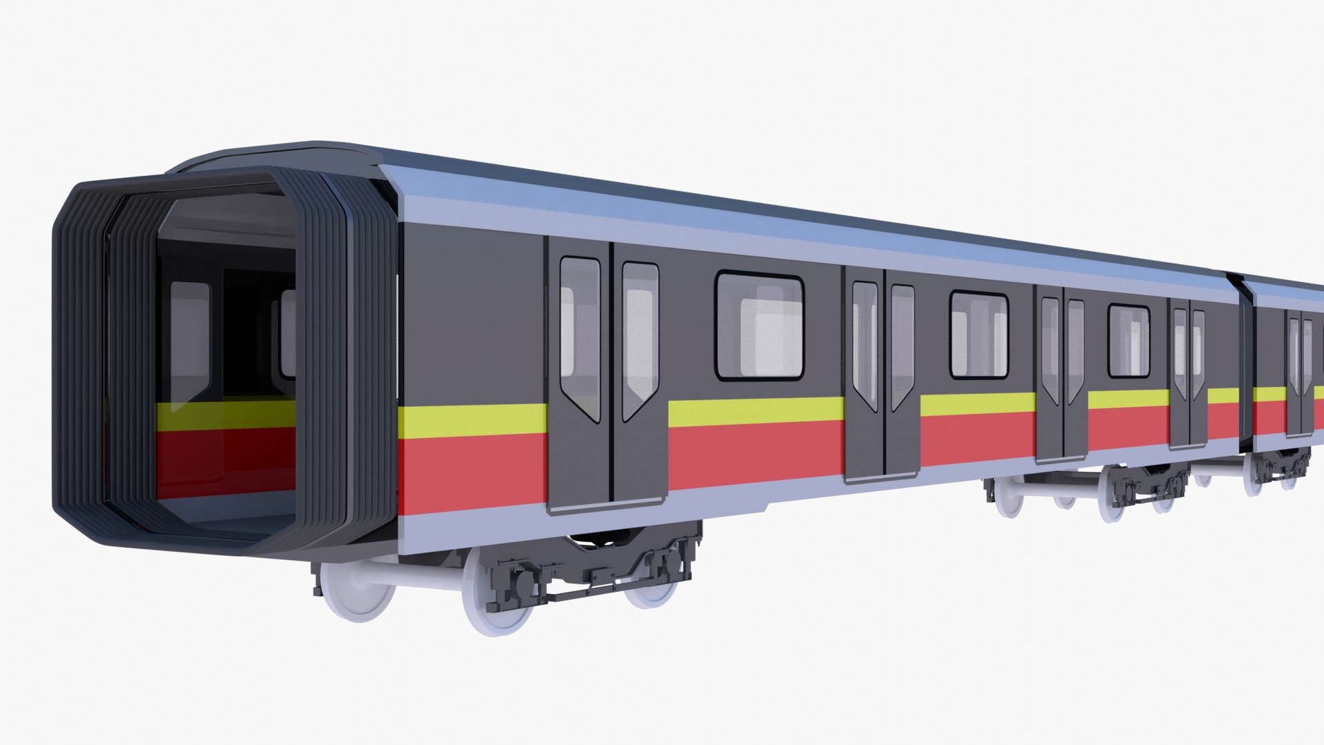 European metro trains 3D Model Collection_14