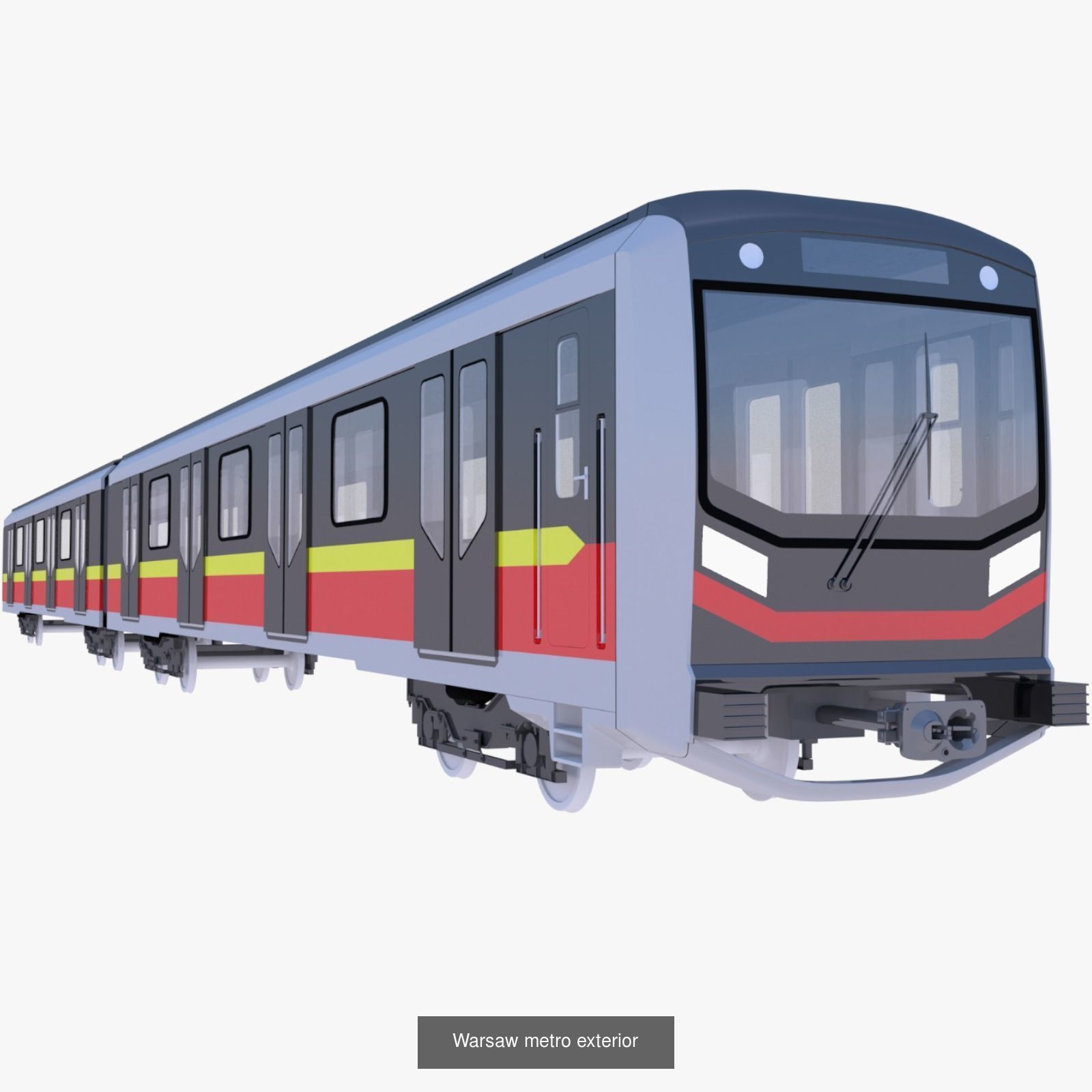 European metro trains 3D Model Collection_10