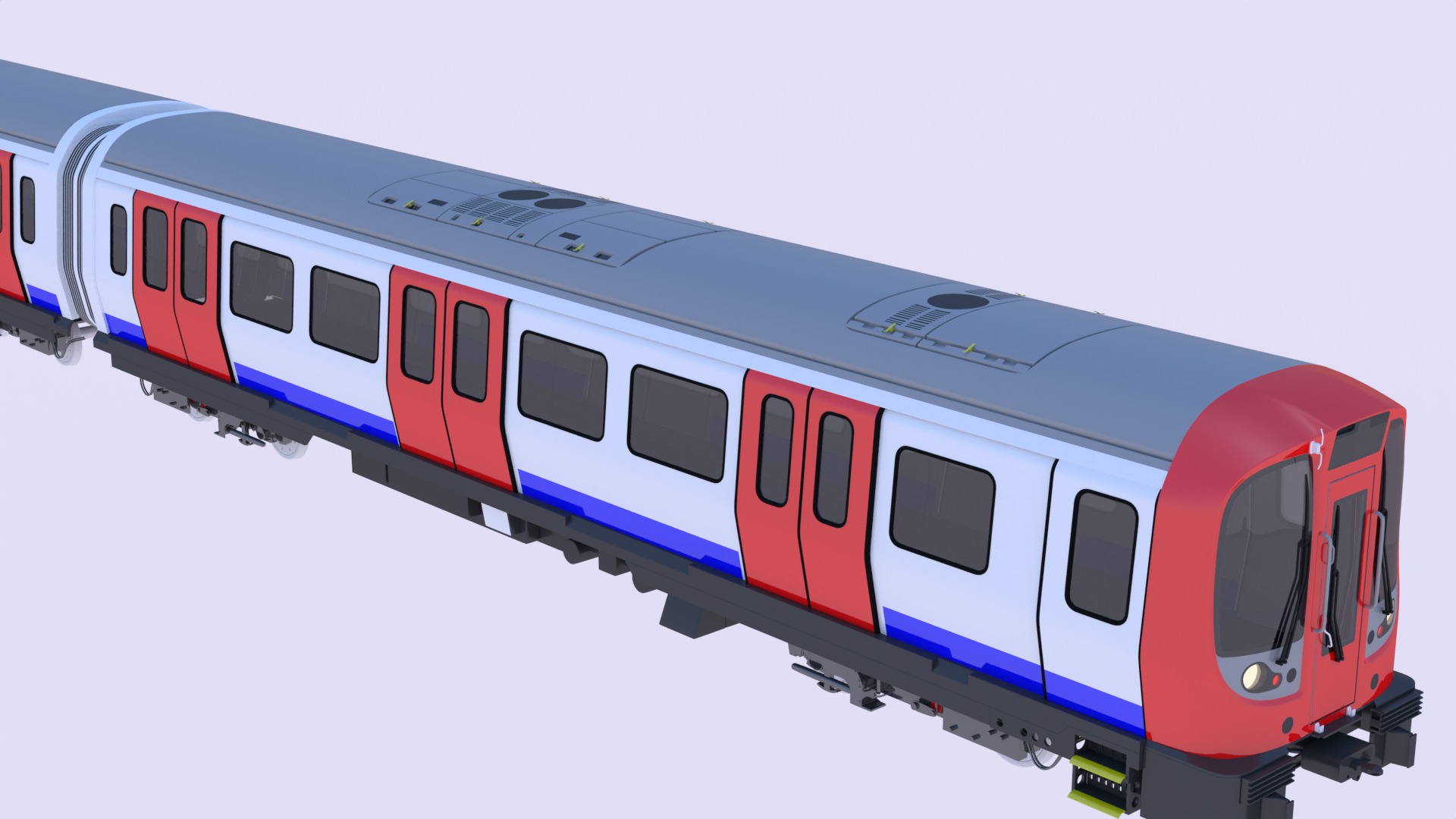 European metro trains 3D Model Collection_8
