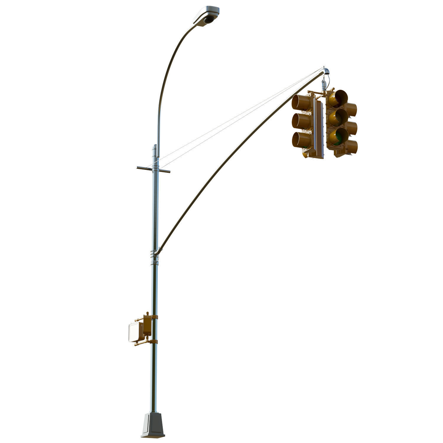 Traffic Light 08 Low-poly 3D model_11