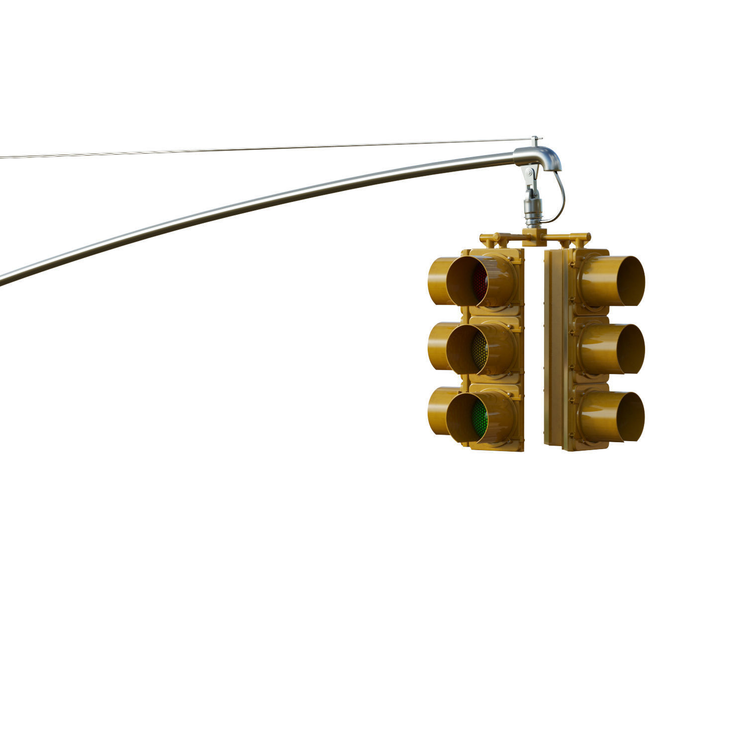 Traffic Light 08 Low-poly 3D model_6