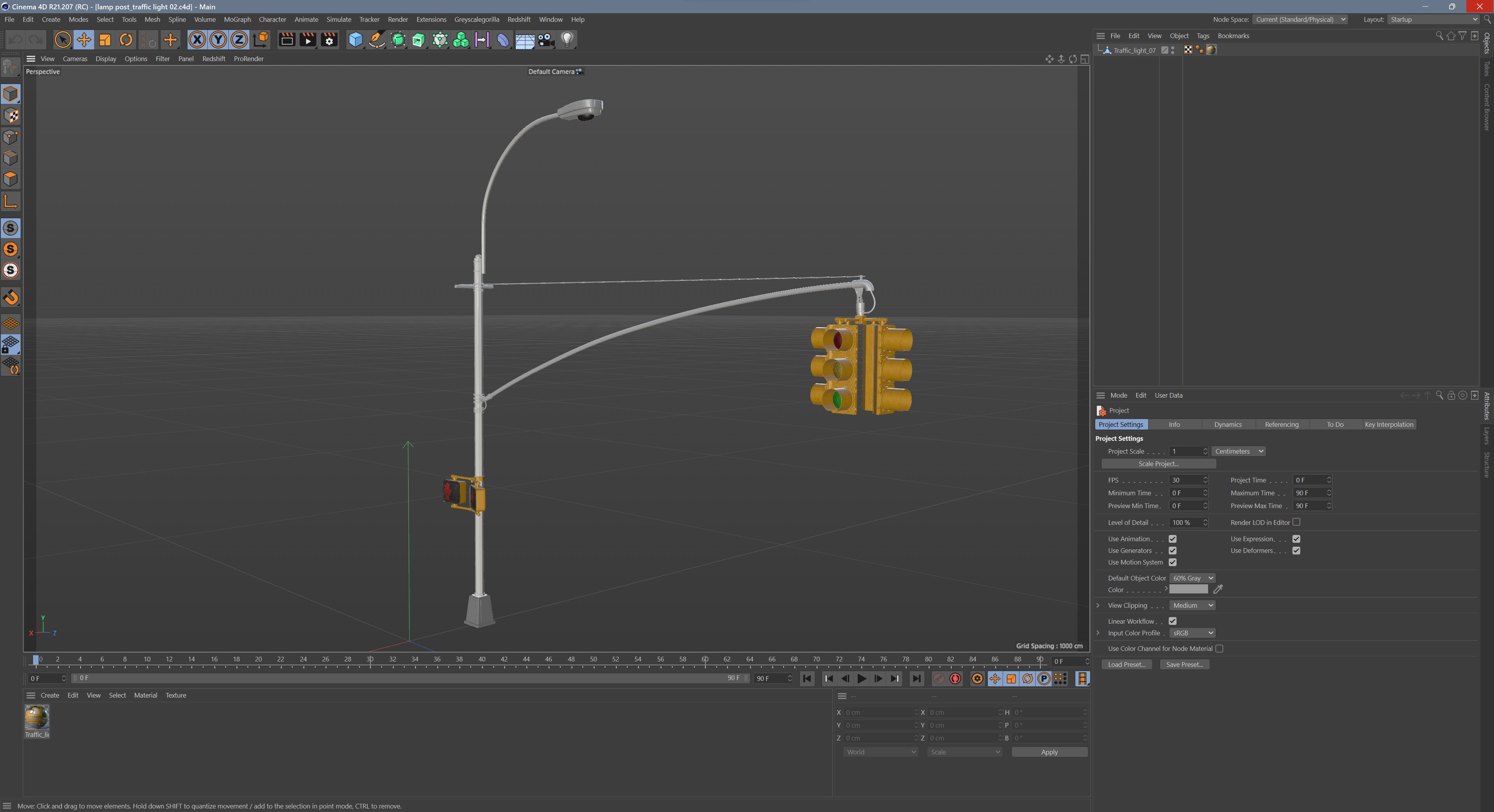 Traffic Light 08 Low-poly 3D model_16