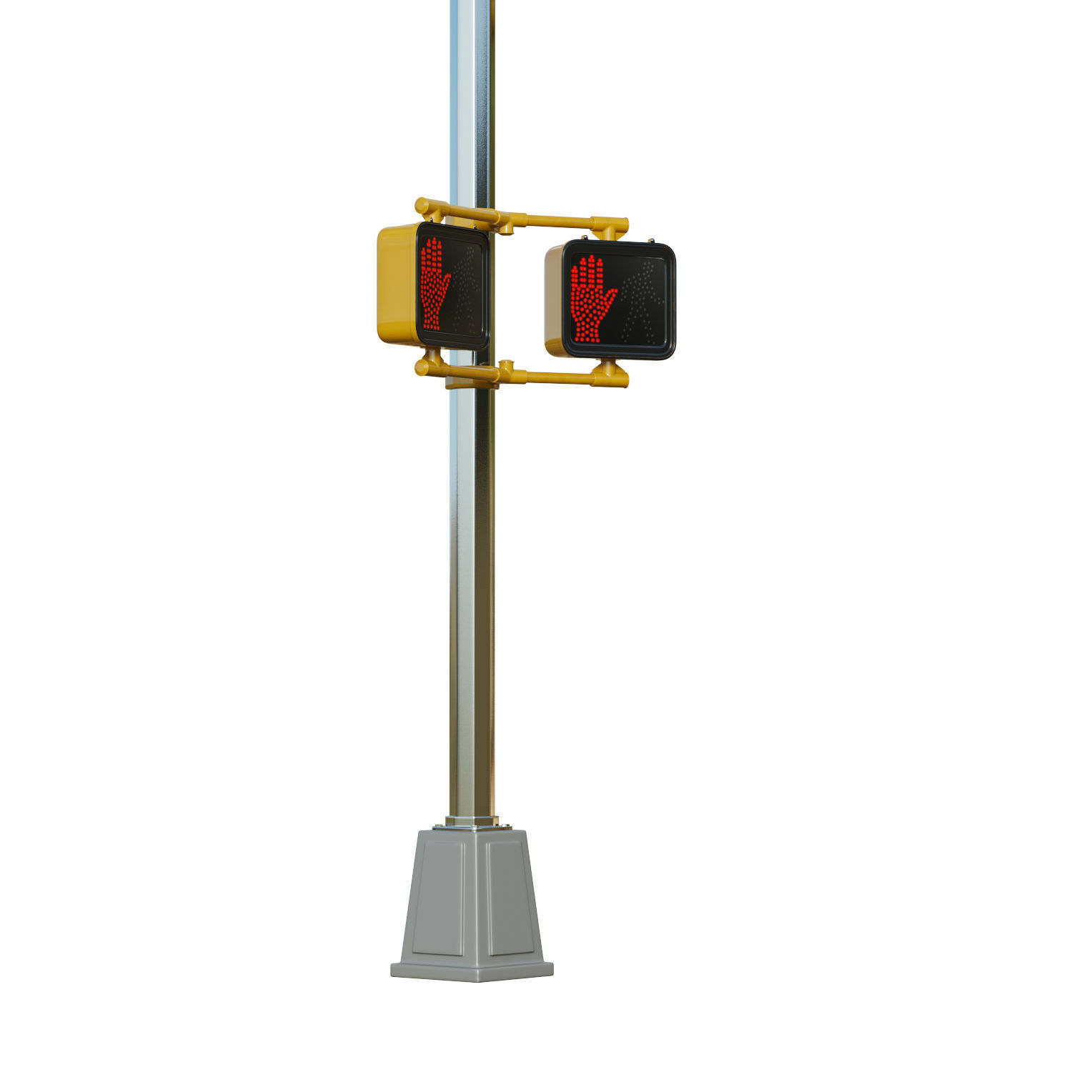 Traffic Light 08 Low-poly 3D model_4