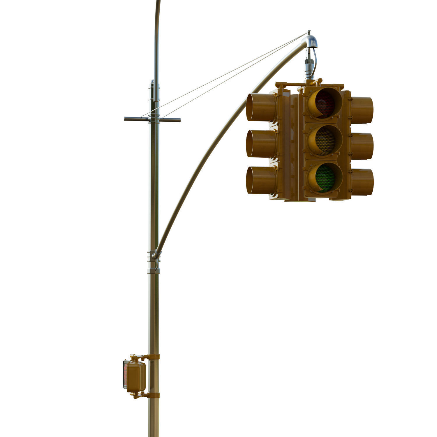 Traffic Light 08 Low-poly 3D model_13