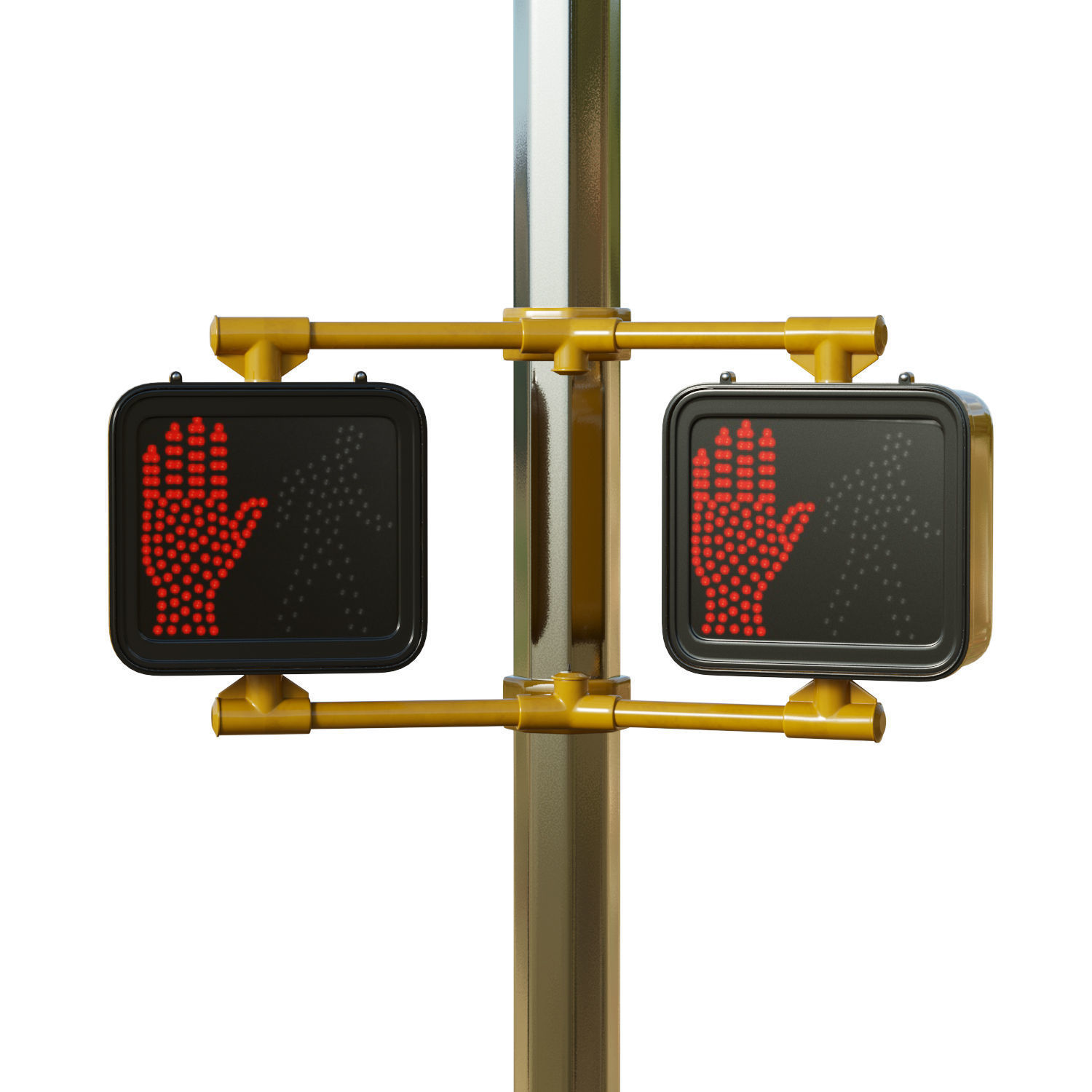 Traffic Light 08 Low-poly 3D model_3
