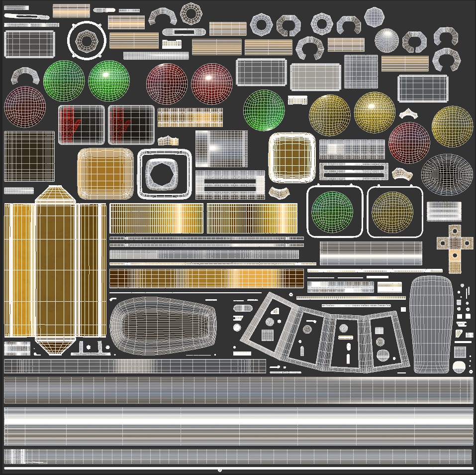 Traffic Light 08 Low-poly 3D model_19