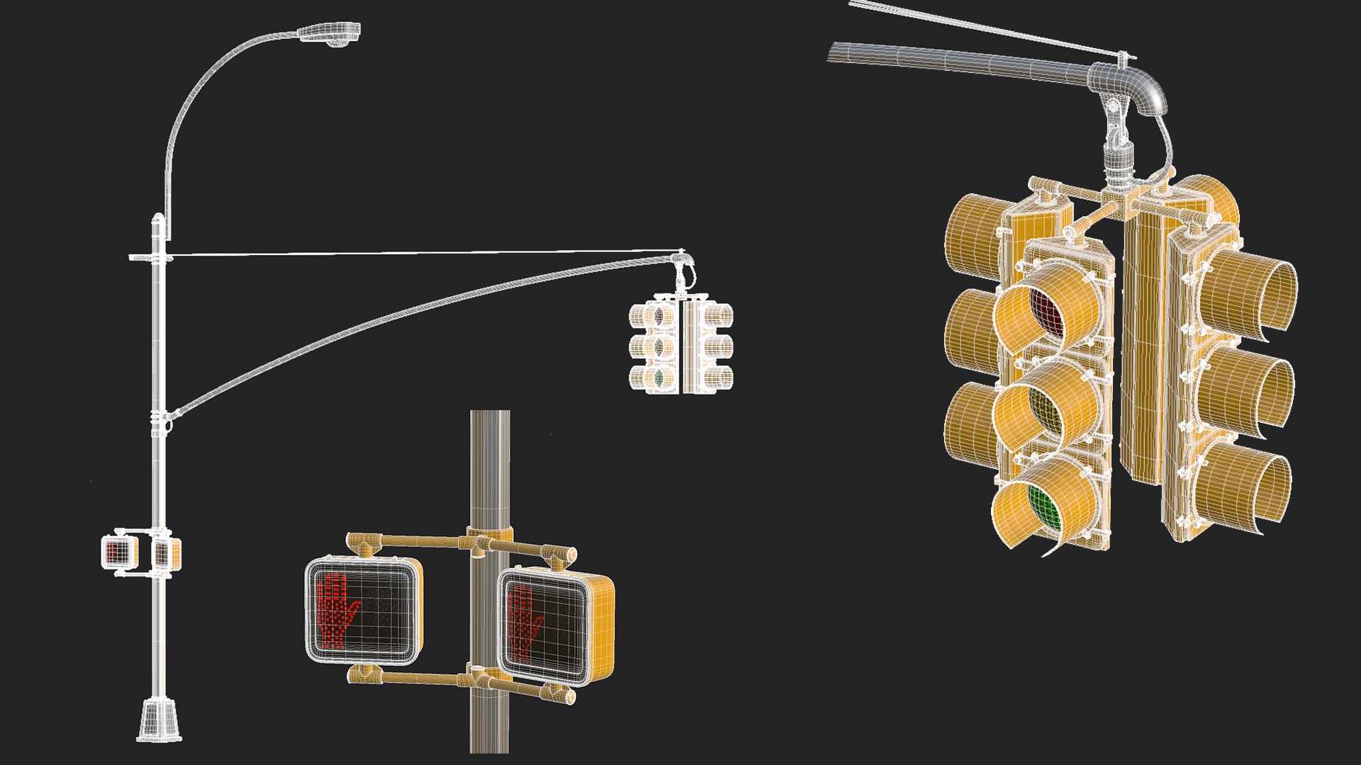 Traffic Light 08 Low-poly 3D model_18