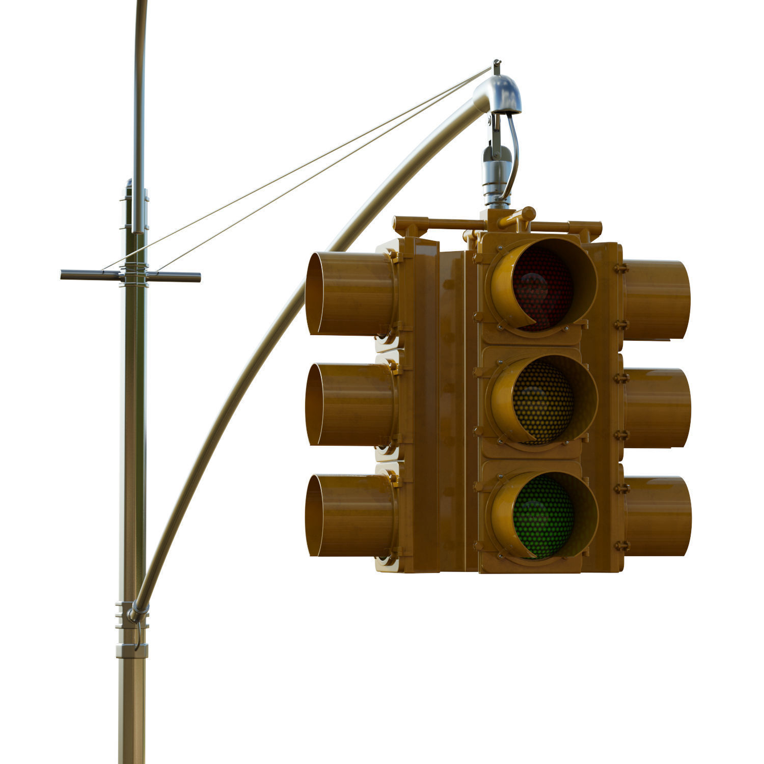 Traffic Light 08 Low-poly 3D model_14