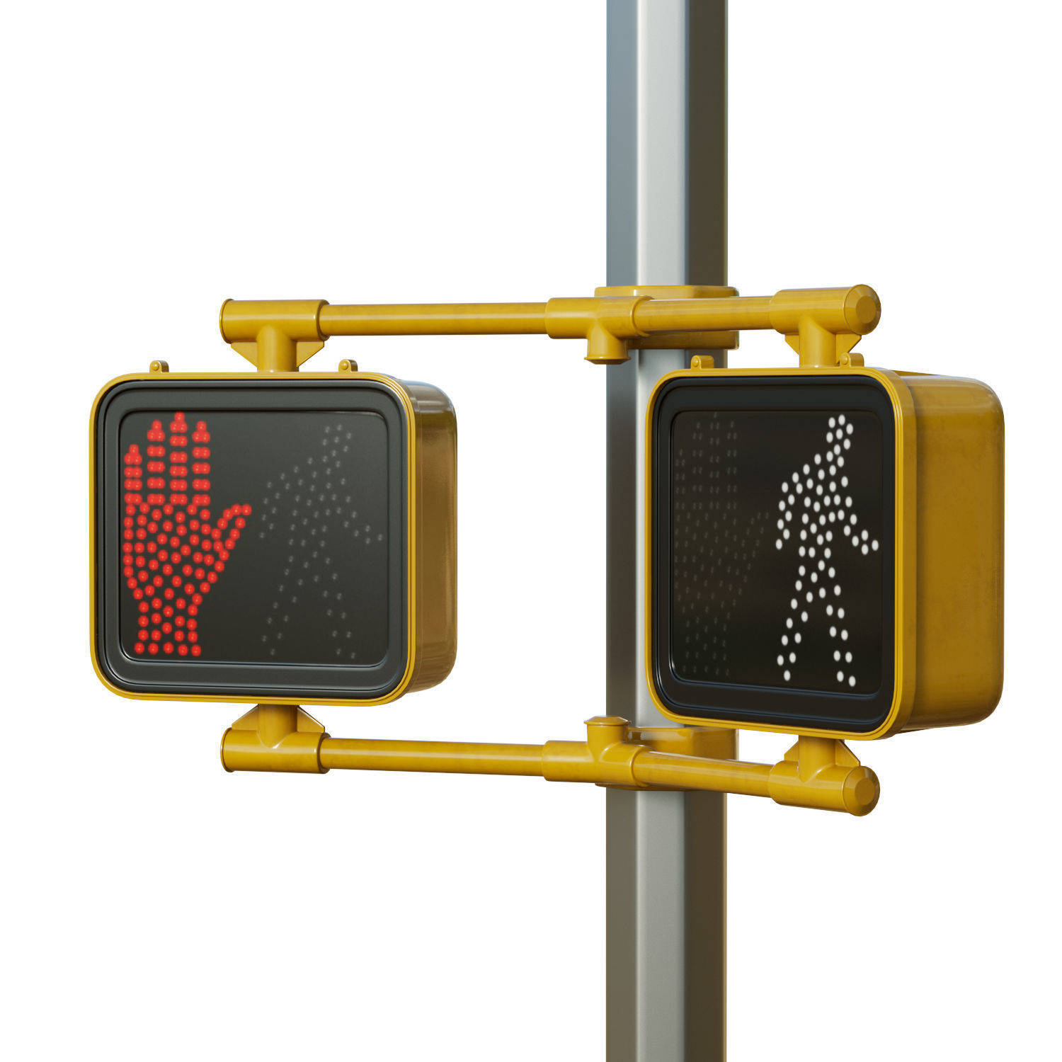 Traffic Light 09 Low-poly 3D model_11