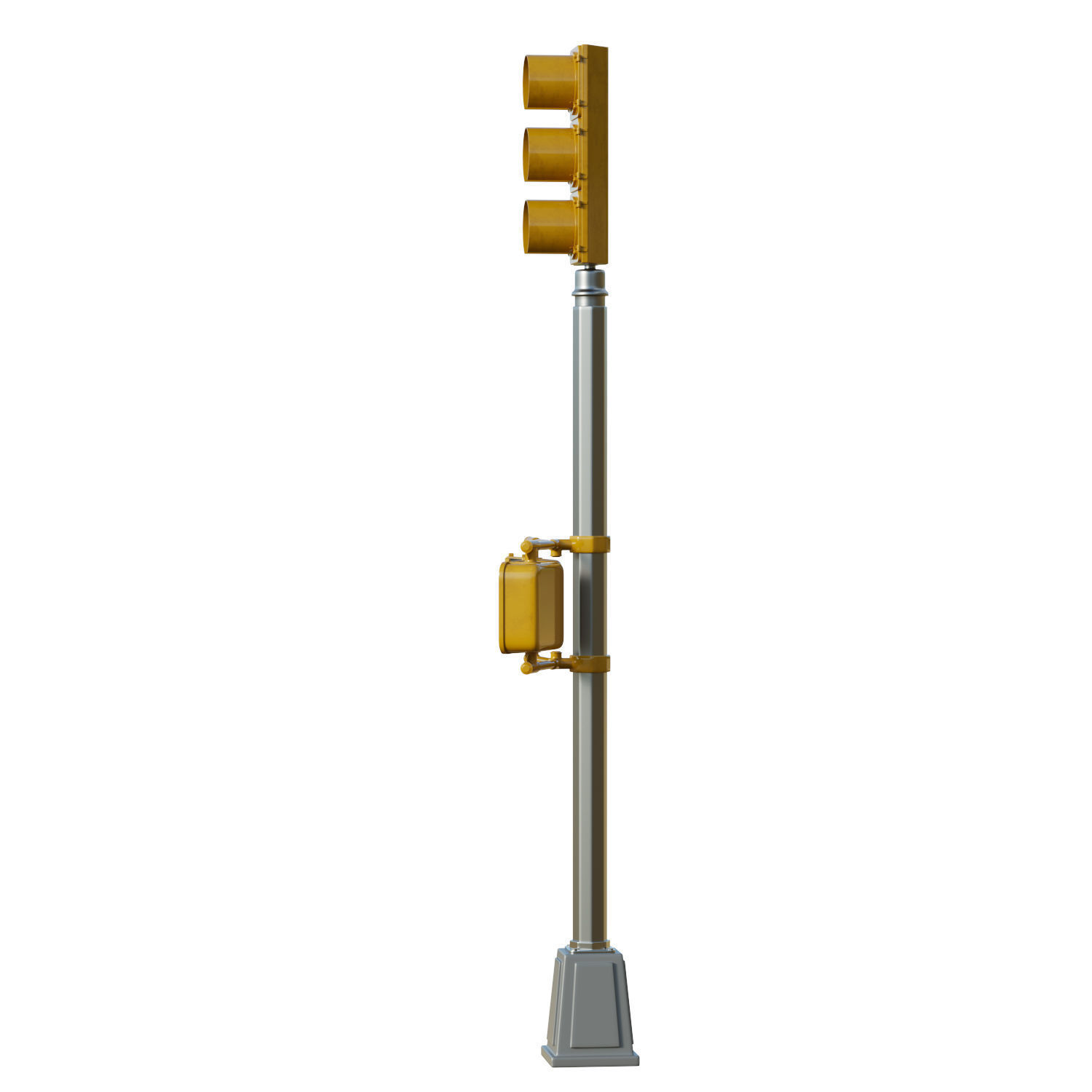 Traffic Light 09 Low-poly 3D model_6