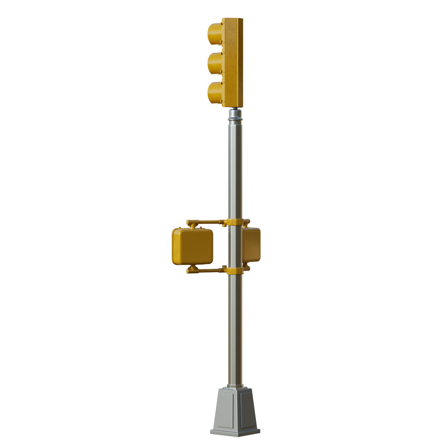 Traffic Light 09 Low-poly 3D model_7