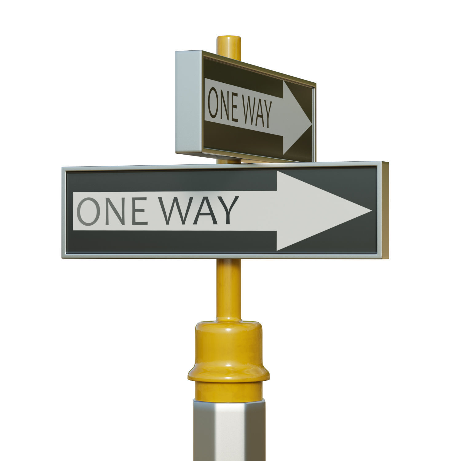 Traffic Light 10 Low-poly 3D model_7