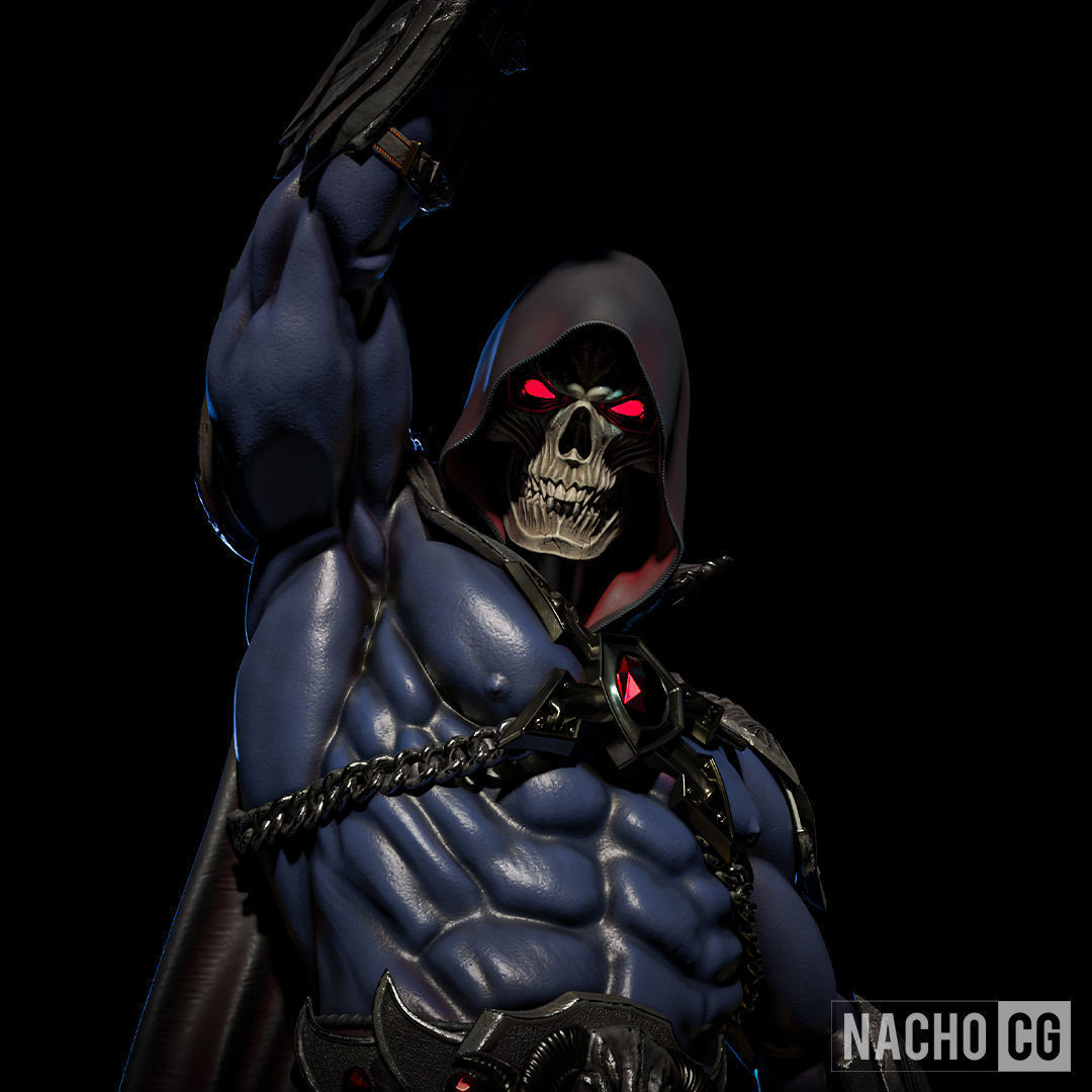 Fan Art - Skeletor II - Statue 3D print model_7