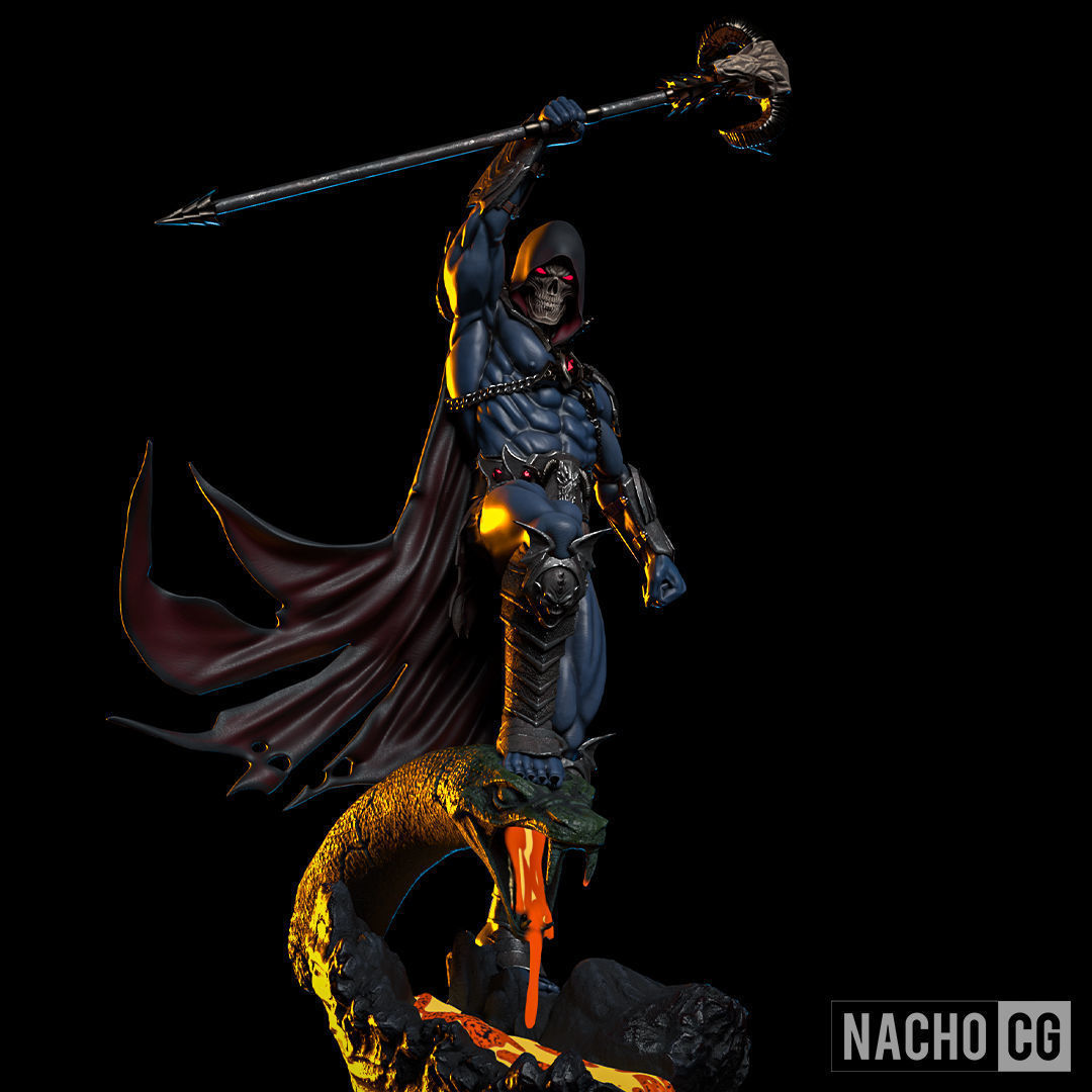 Fan Art - Skeletor II - Statue 3D print model_5