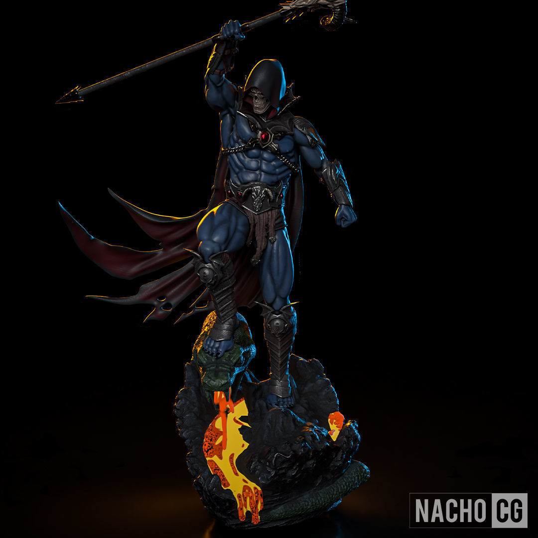 Fan Art - Skeletor II - Statue 3D print model_1