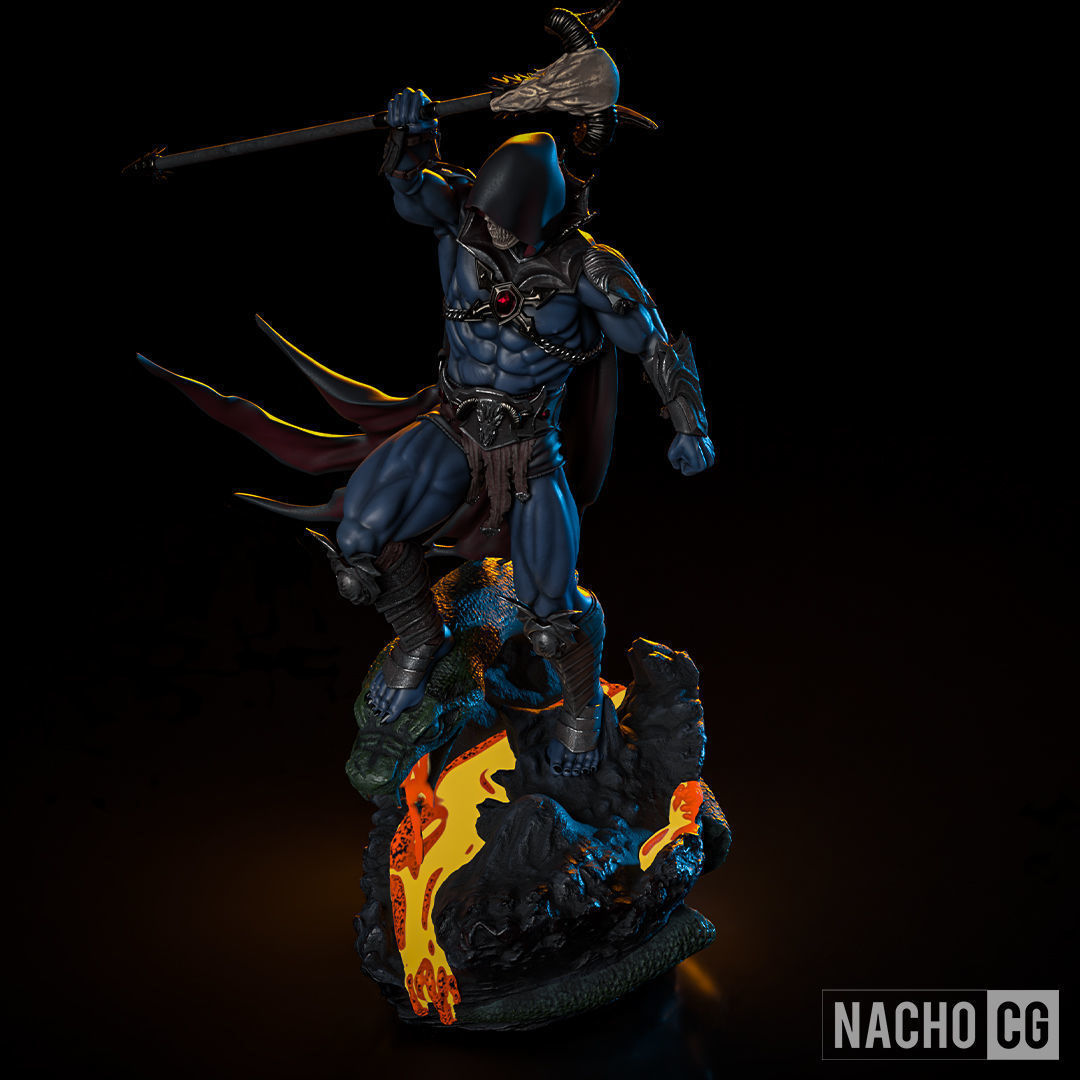 Fan Art - Skeletor II - Statue 3D print model_3