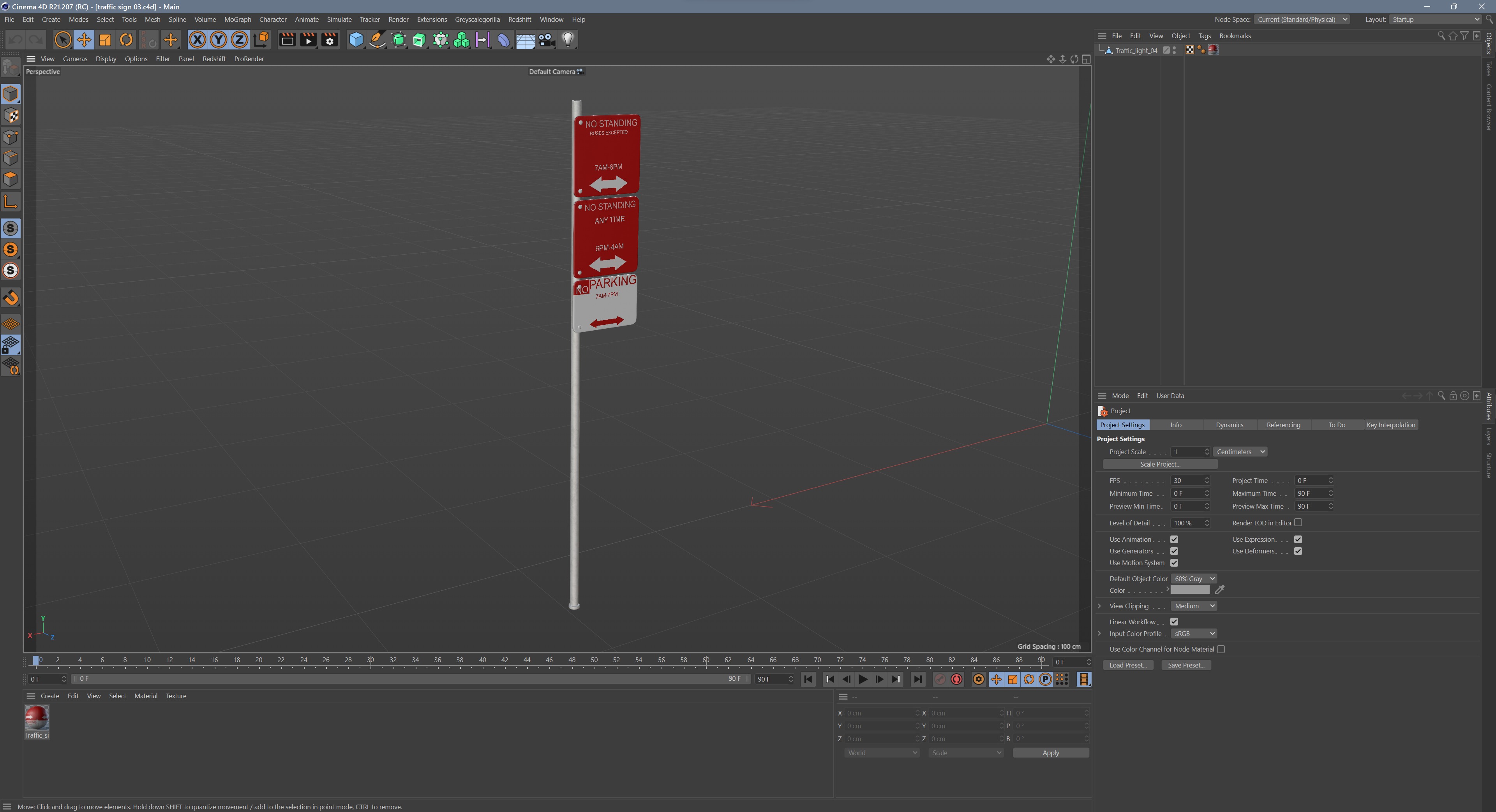 Traffic Sign 03 3D model_11