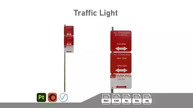 Traffic Sign 03 3D model