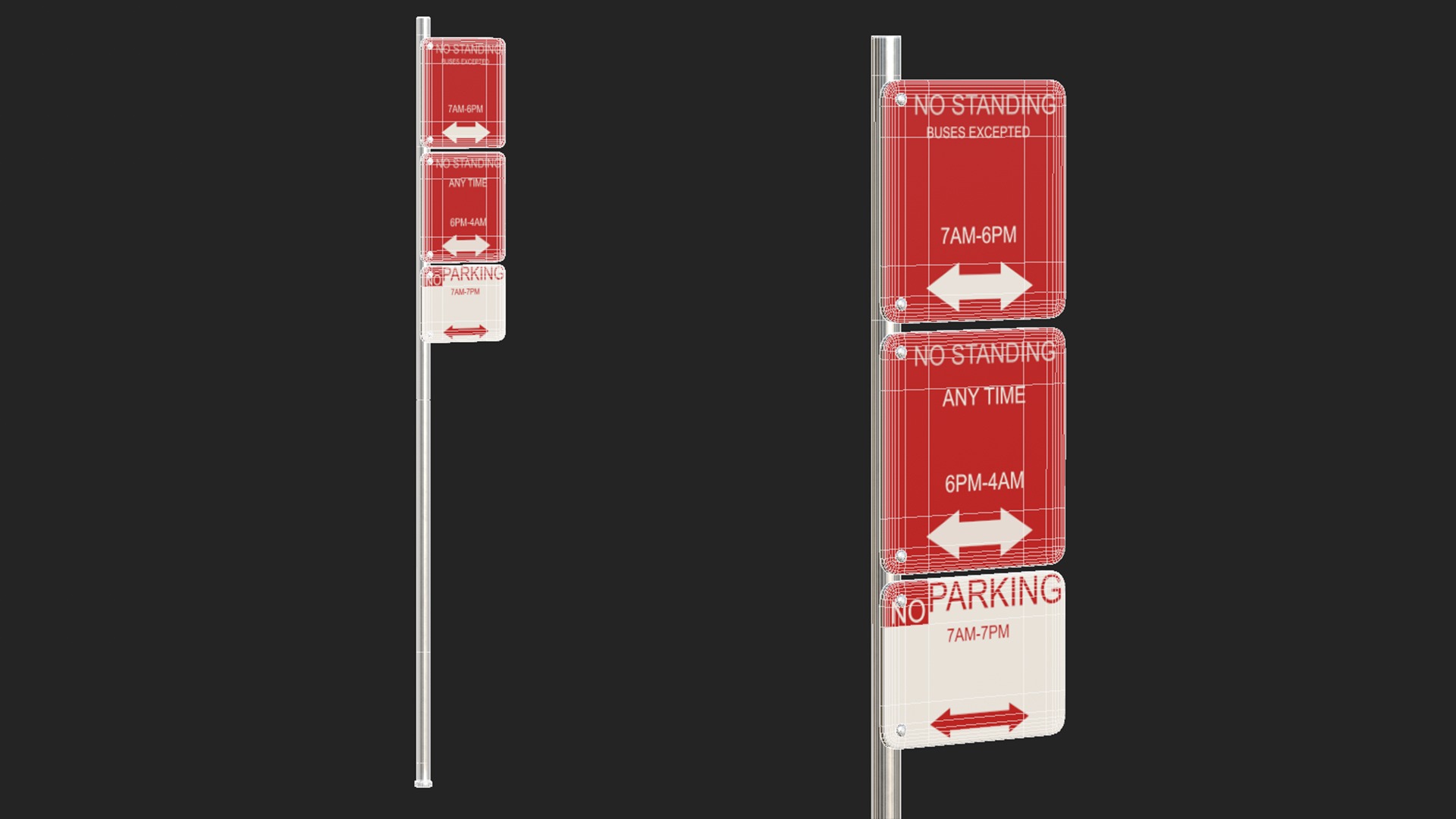 Traffic Sign 03 3D model_13