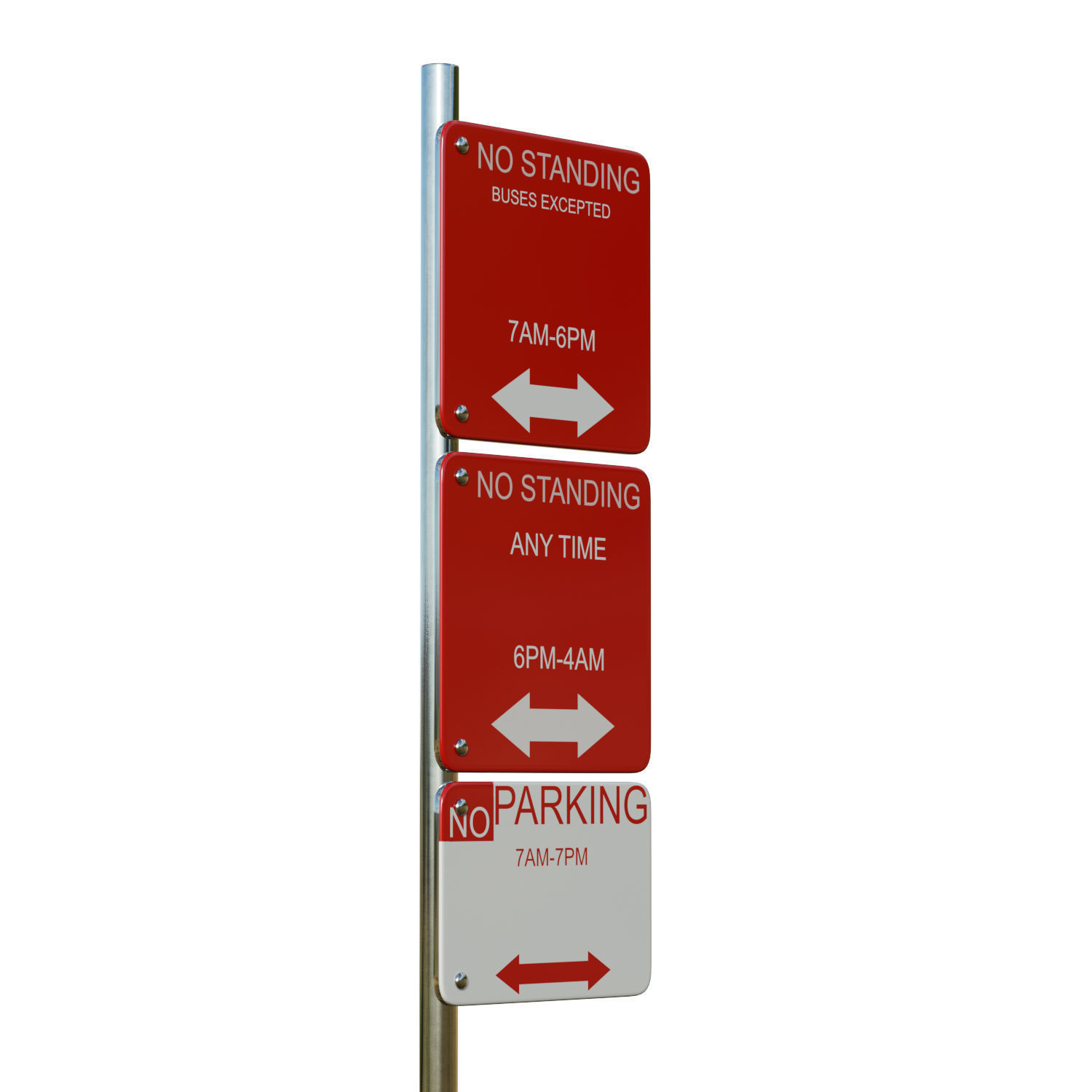 Traffic Sign 03 3D model_9