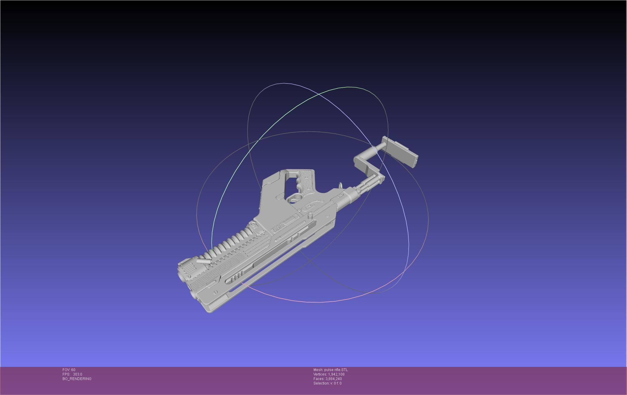 Alien Romulus Pulse Rifle 3D model_8