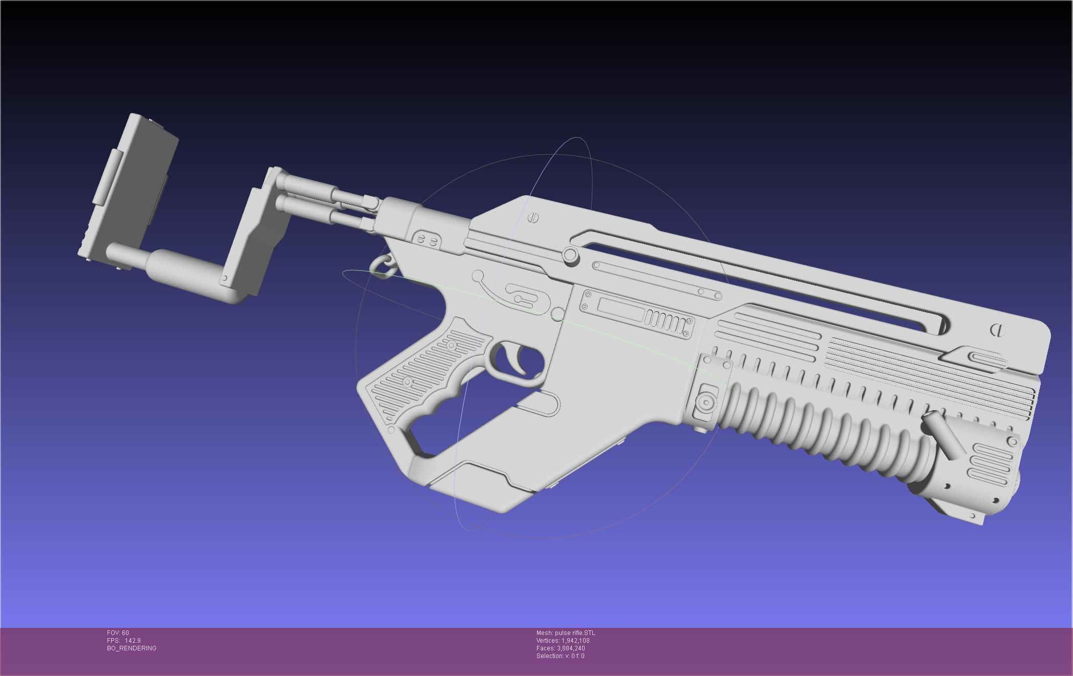 Alien Romulus Pulse Rifle 3D model_40
