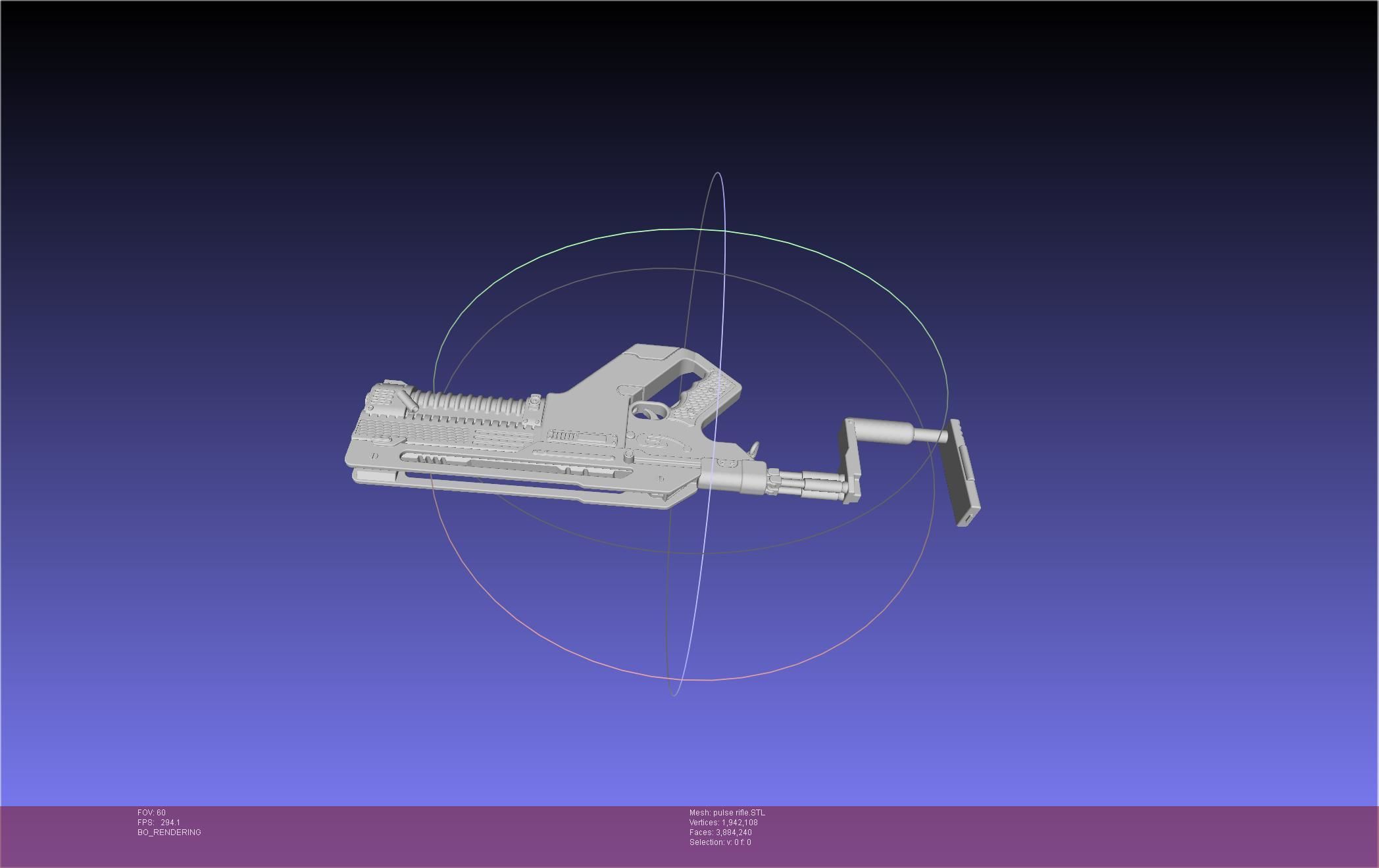 Alien Romulus Pulse Rifle 3D model_7