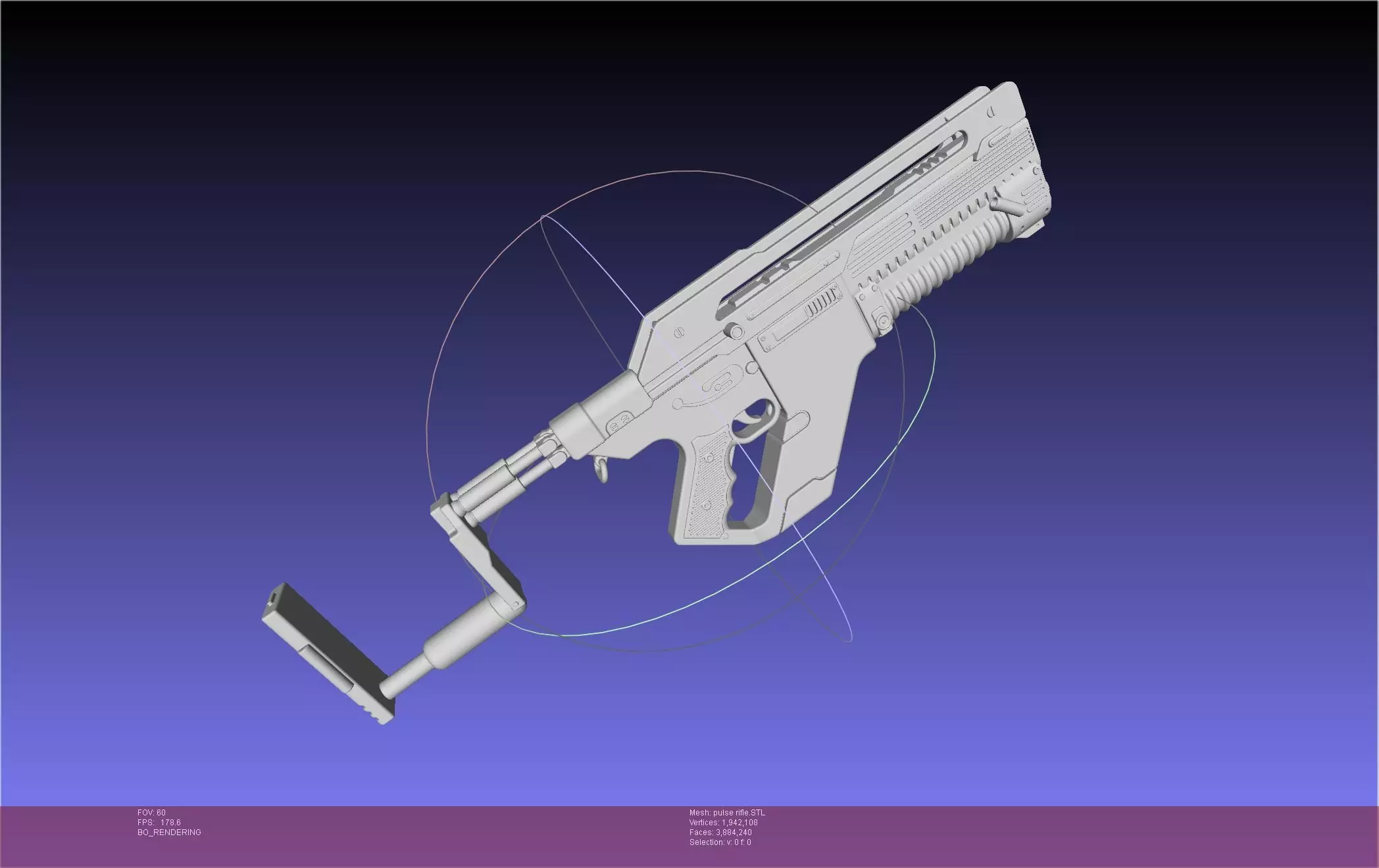 Alien Romulus Pulse Rifle 3D model_0