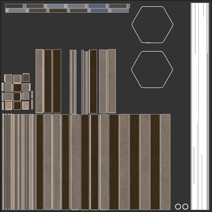 Steel Bars On Pallet Low-poly 3D model_17