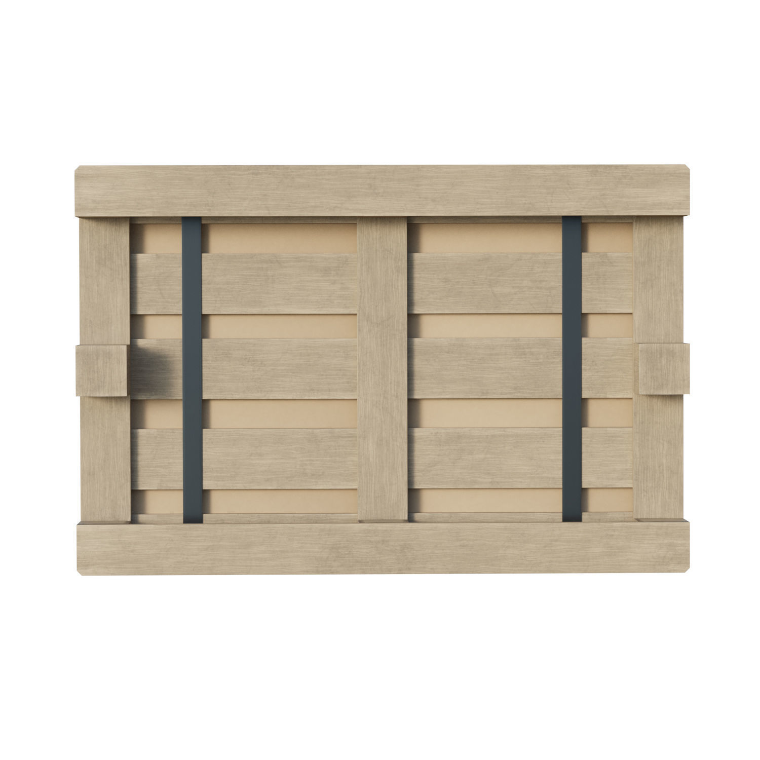 Cardboard Boxes On Pallet Low-poly 3D model_9