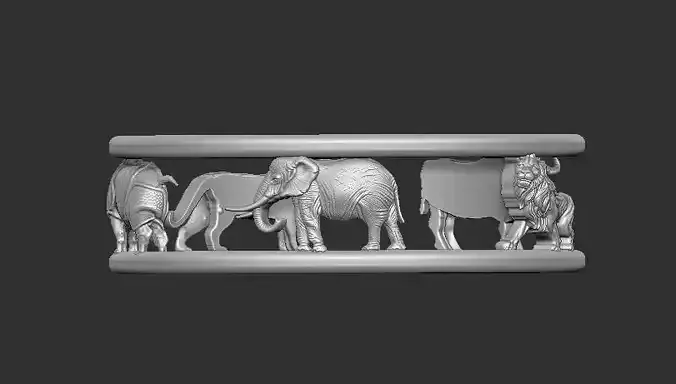 Africa big 5 Ring II animal ring 