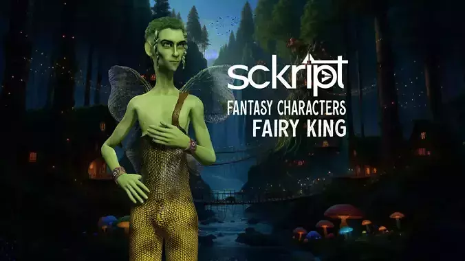 Fairy King Low-poly 3D model