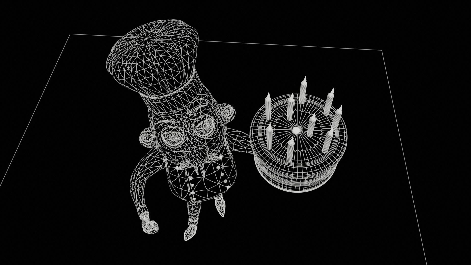 3D Cartoon Chef  3D model_8