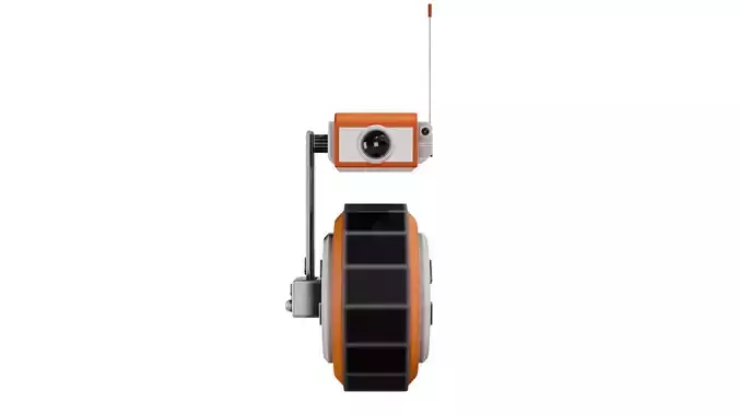 Wheel-robot  Low-poly 3D model
