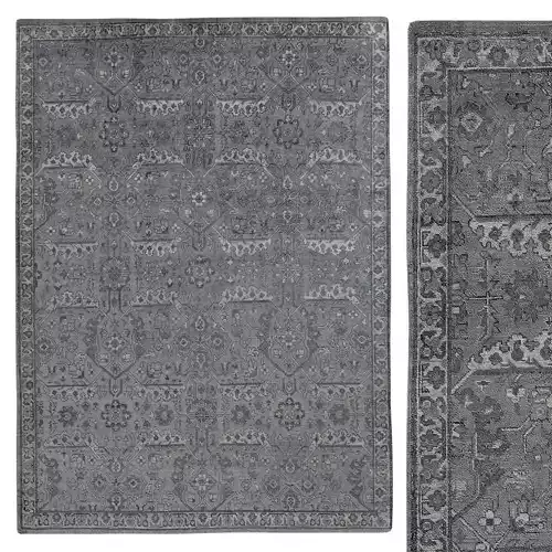 Sienna Hand-Knotted Rug CHARCOAL