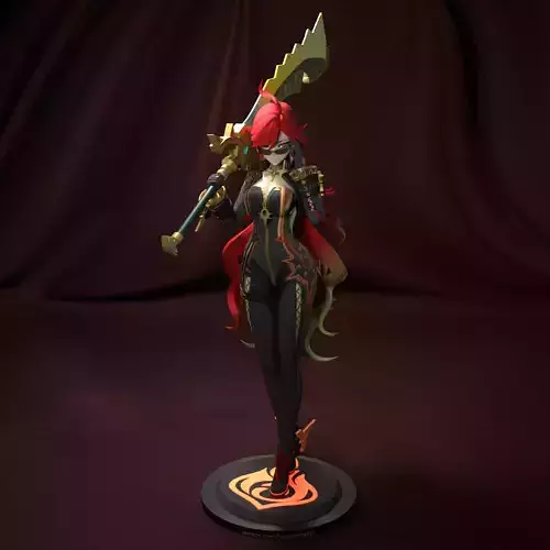 Mavuika from Genshin Impact  3D print model