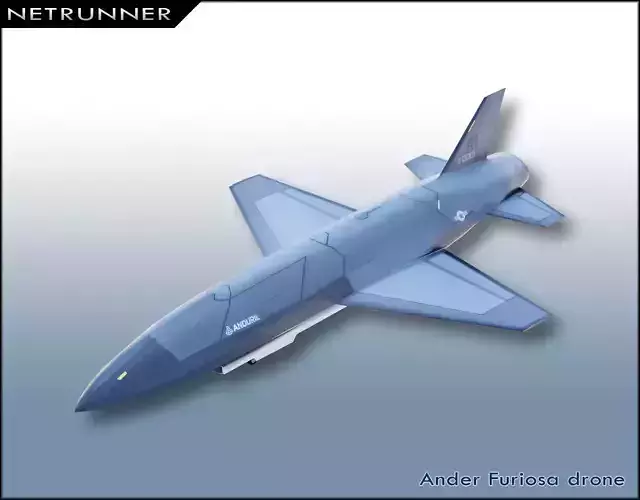 Ander Furiosa concept UAV Low-poly 3D model