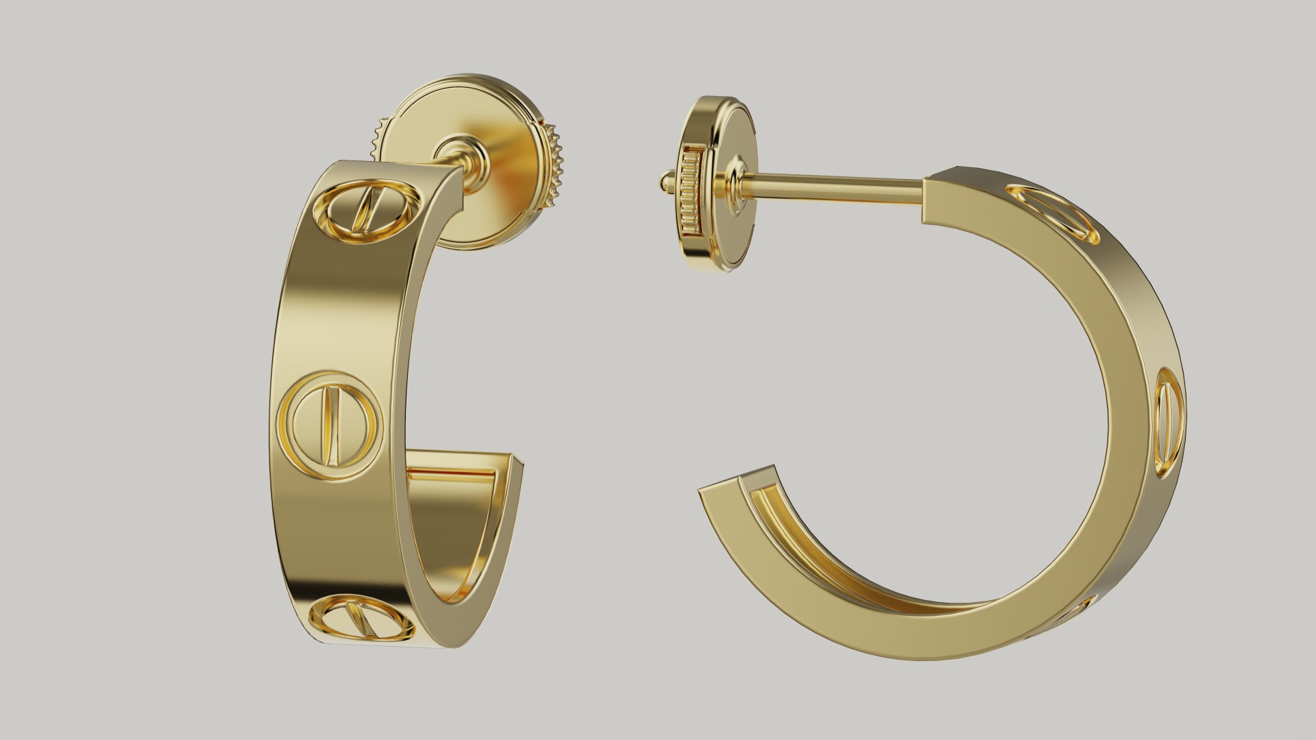 Love Earring 3D print model_2