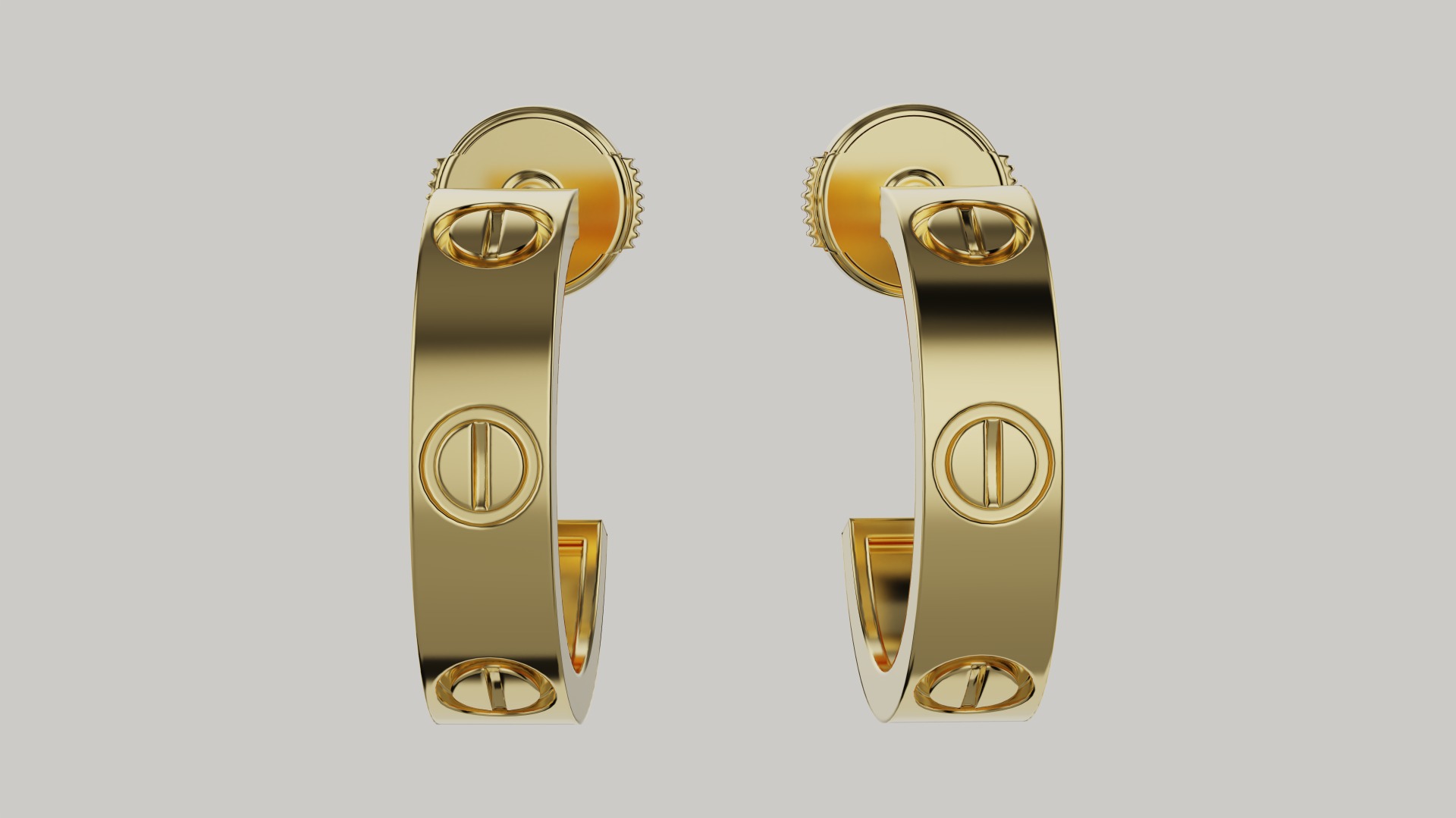 Love Earring 3D print model_1